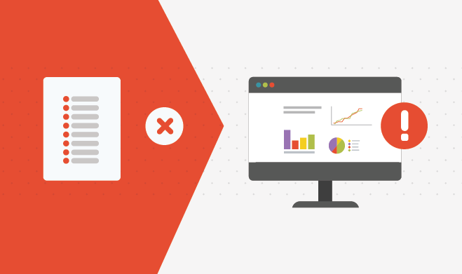 Illustration checklist of tips to avoid analytics mistake