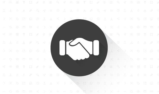 Icon of a handshake